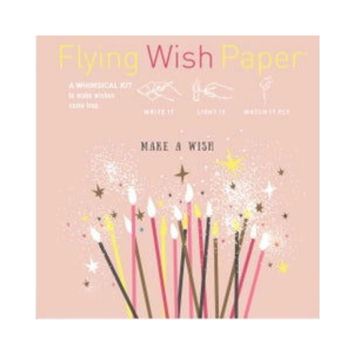 Flying Wish Paper kit with candles and stars.