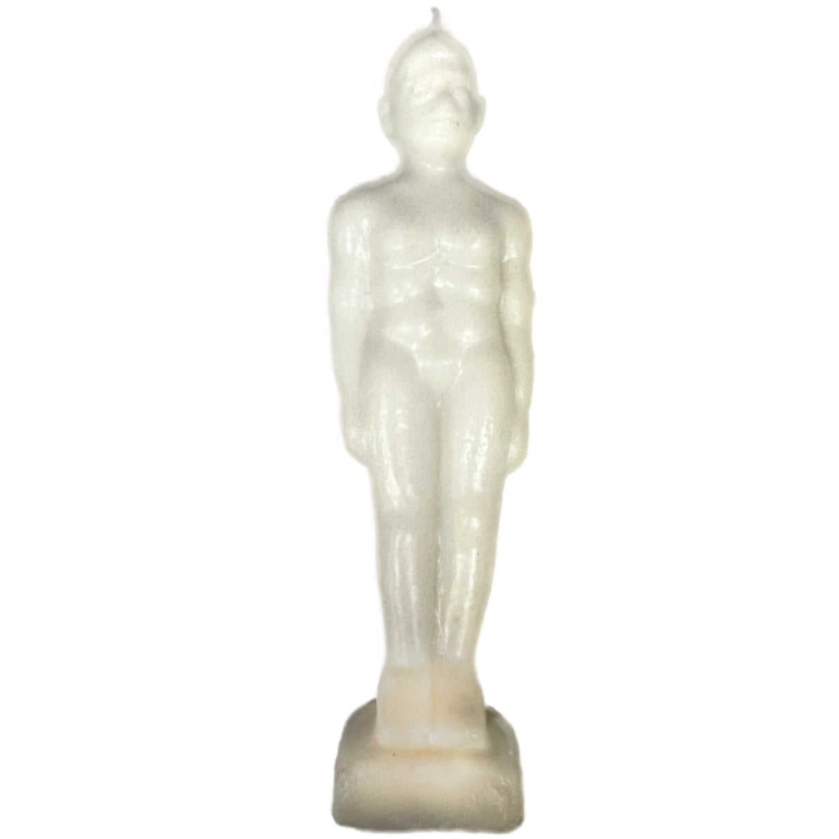 White male shaped figure candle
