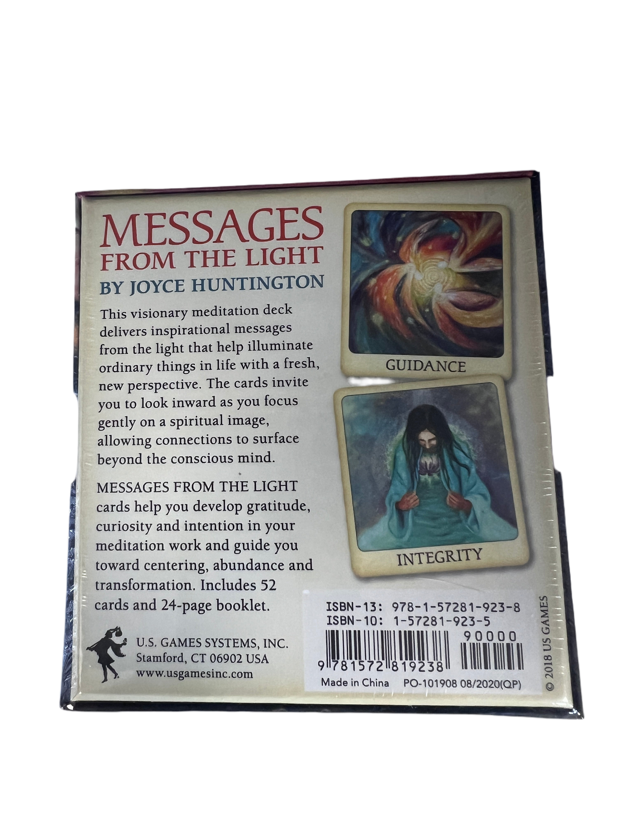 Messages from the Light Meditation Oracle - Messages from the Light Meditation Oracle deck back cover
