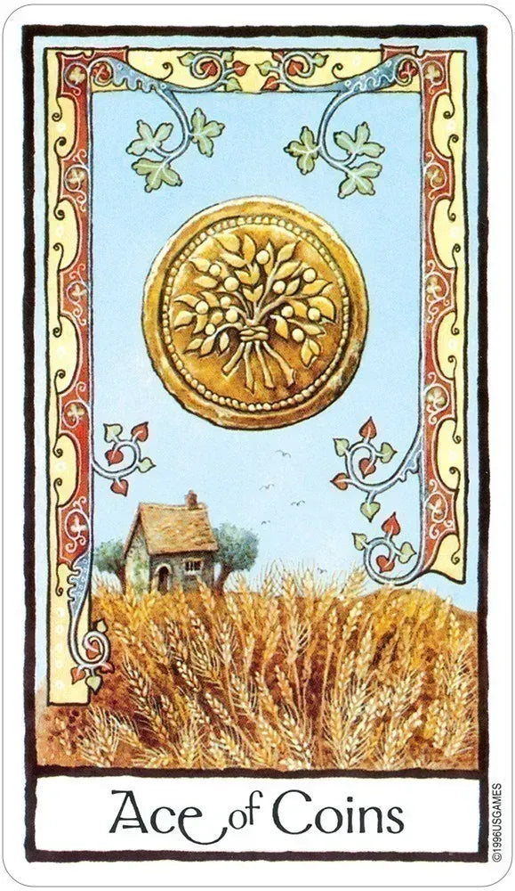 Old English Tarot - Ace of Coins