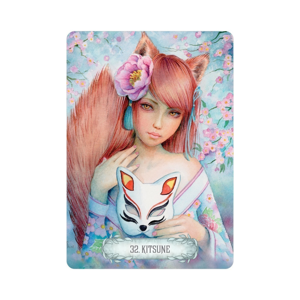 Oracle of Light & Dreams - Oracle of Light & Dreams card 32 Kitsune