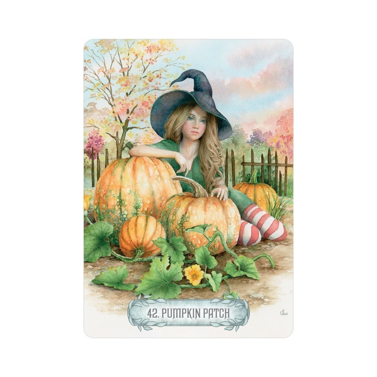 Oracle of Light & Dreams - Oracle of Light & Dreams card 42 Pumpkin Patch