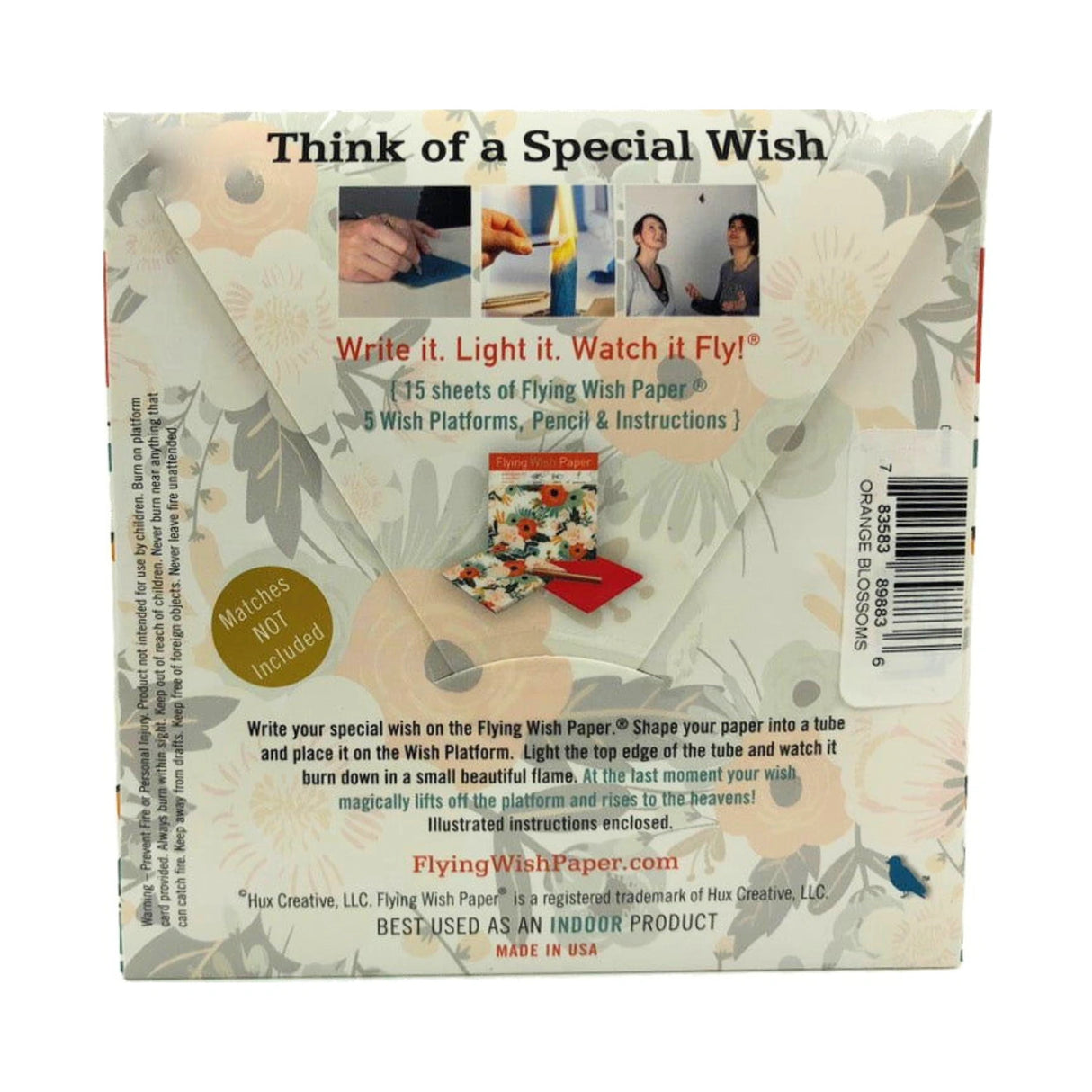 Orange Flying Wish Paper