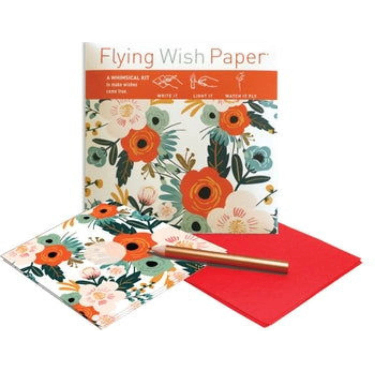 Orange Flying Wish Paper