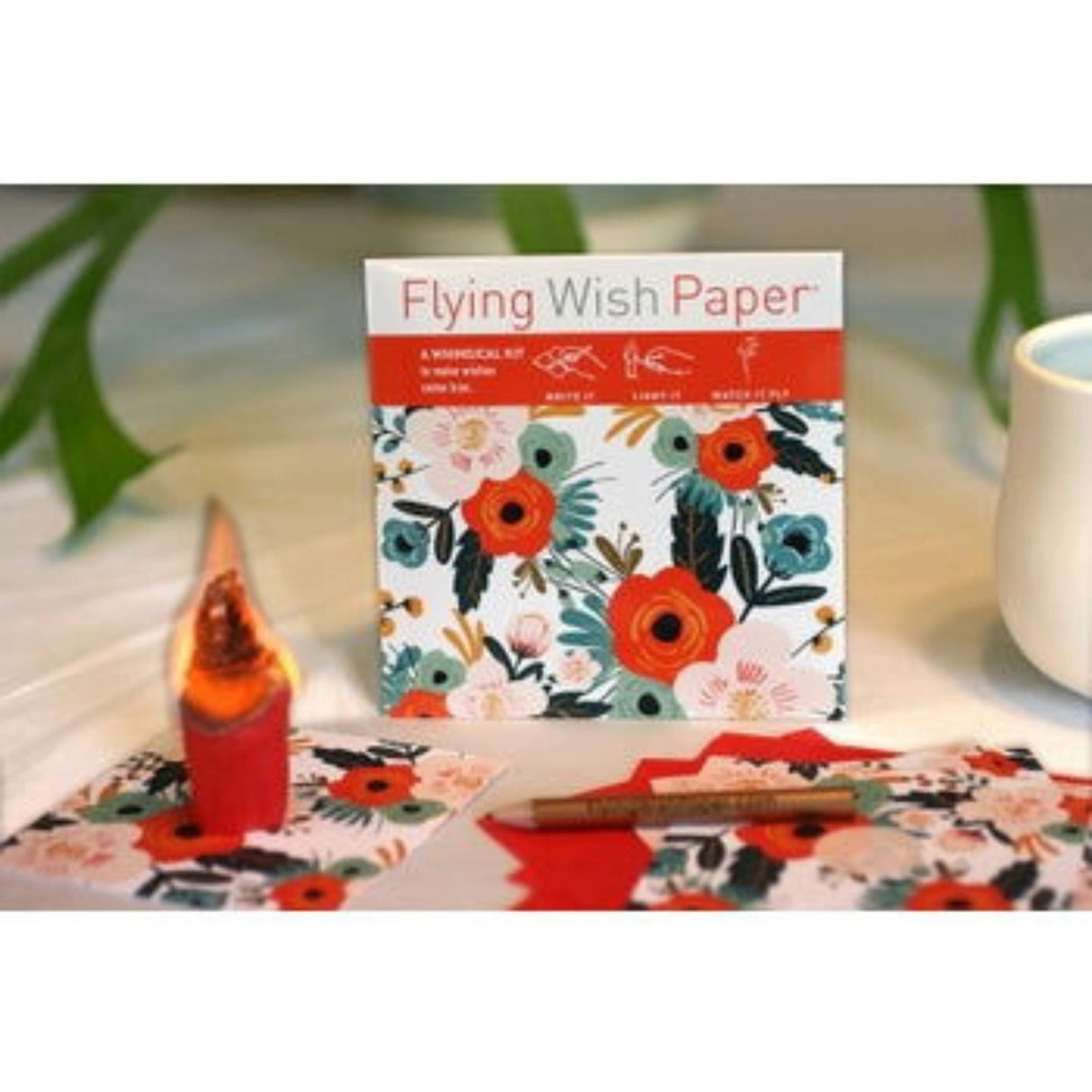 Orange Flying Wish Paper