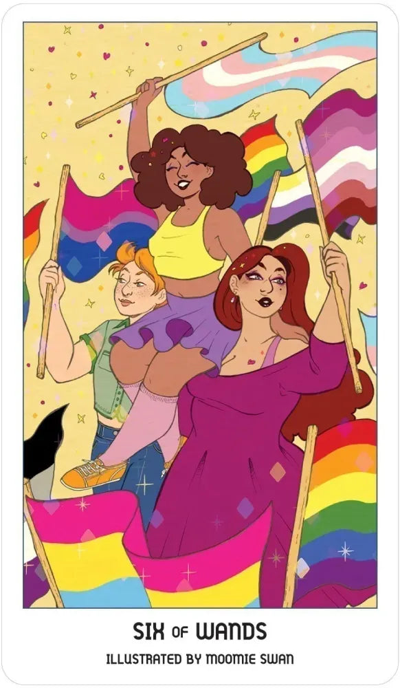 Pride Tarot - 6 of Wands