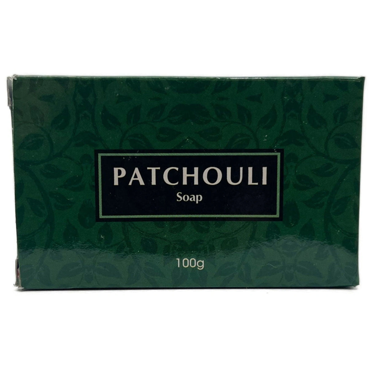 Patchouli Soap - Dark green box with white writing Patchouli Soap