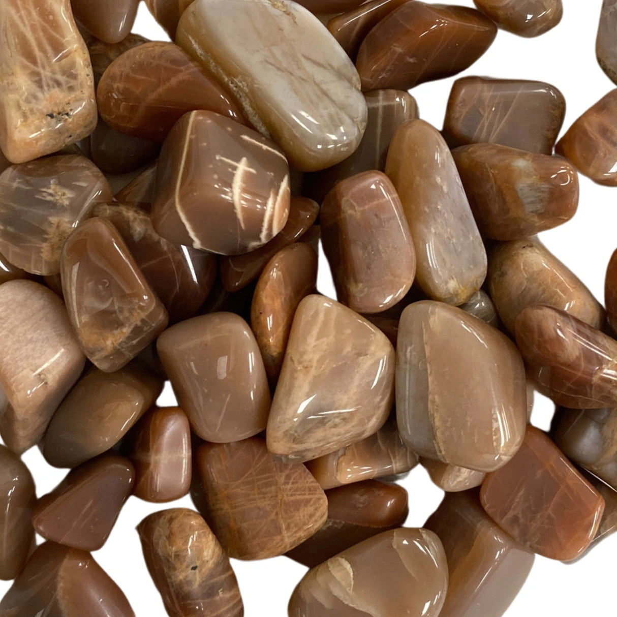 Peach Moonstone Tumbled