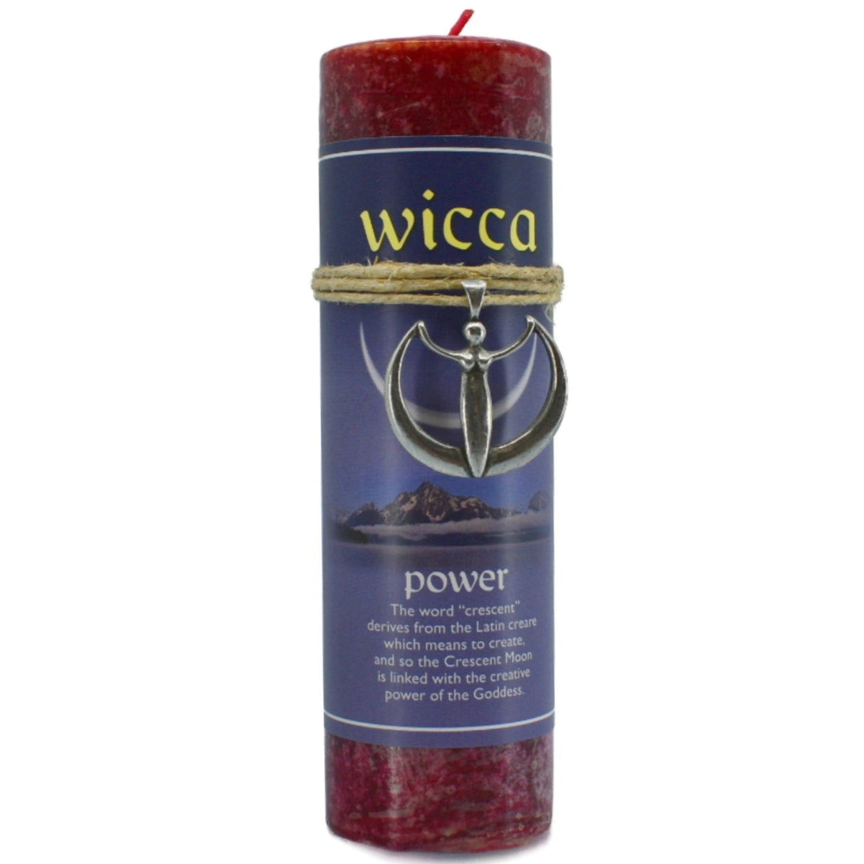 Red candle with "WICCA" and "POWER" labels.