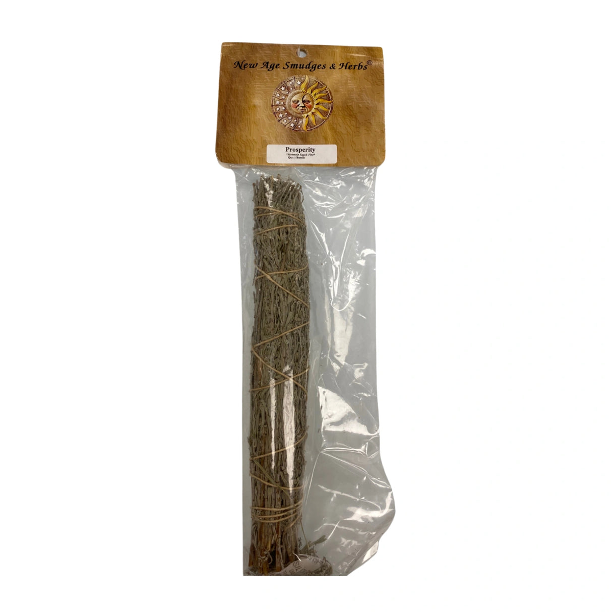 Prosperity Sage Smudge Stick - Prosperity Sage Smudge Stick packed inside a clear plastic bag