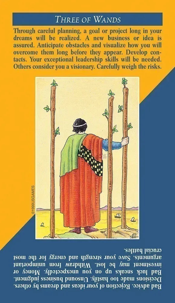 Quick and Easy Tarot - 3 of Wands