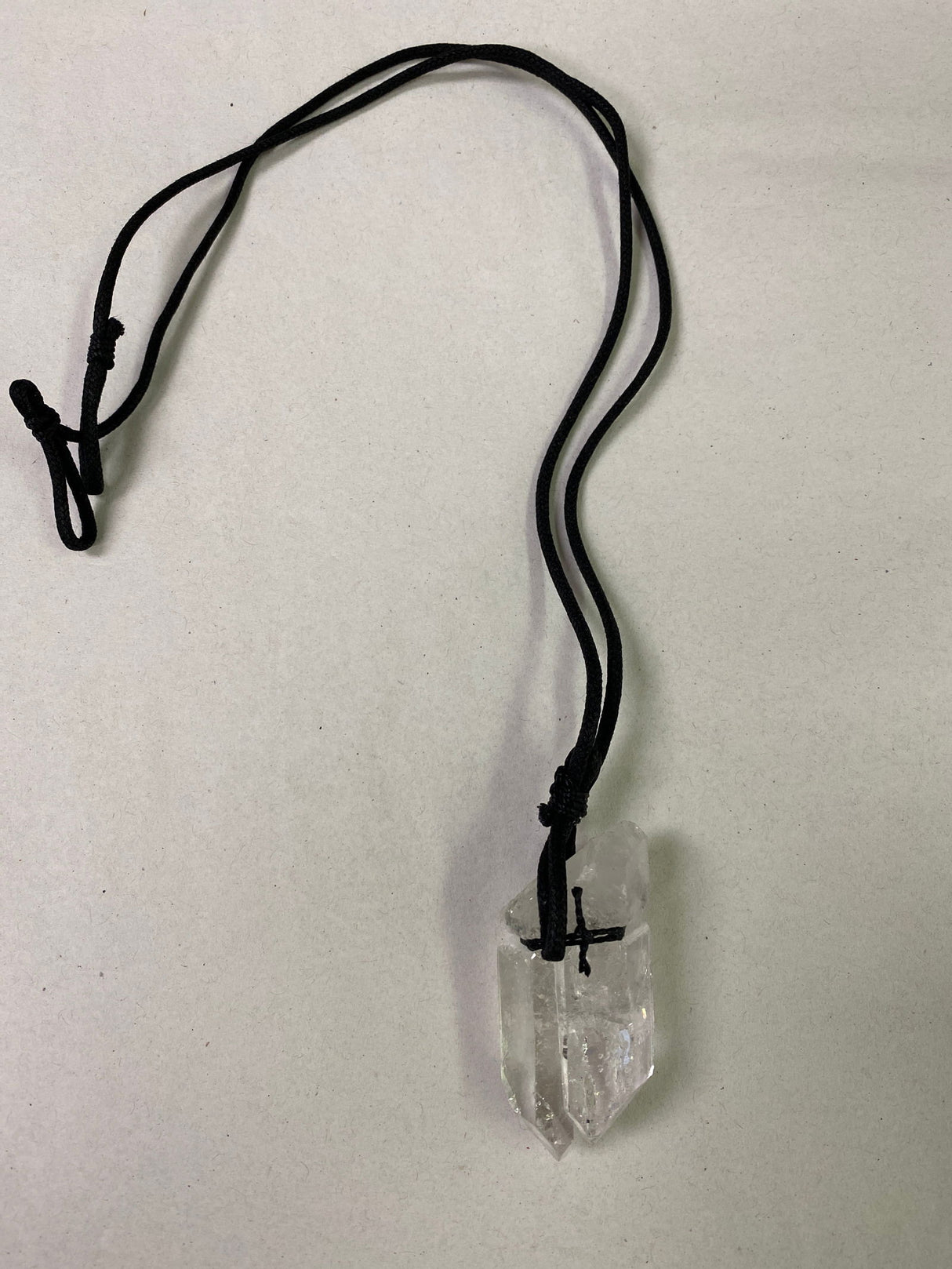 Quartz Crystal Point Necklace -