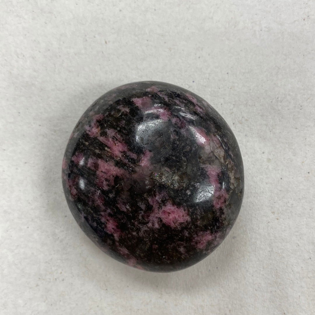 Rhodonite Palm Stone -