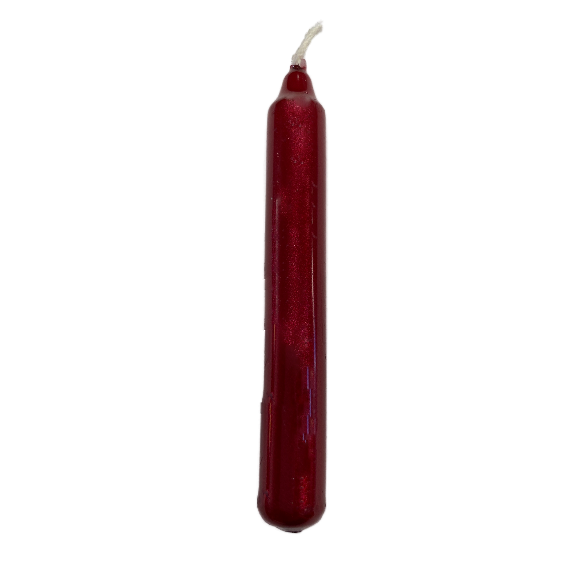 3" metalic red candle 