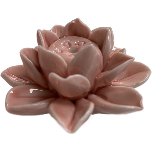 Rose Lotus Incense Burner sm - Floral Looking  rose incense burner