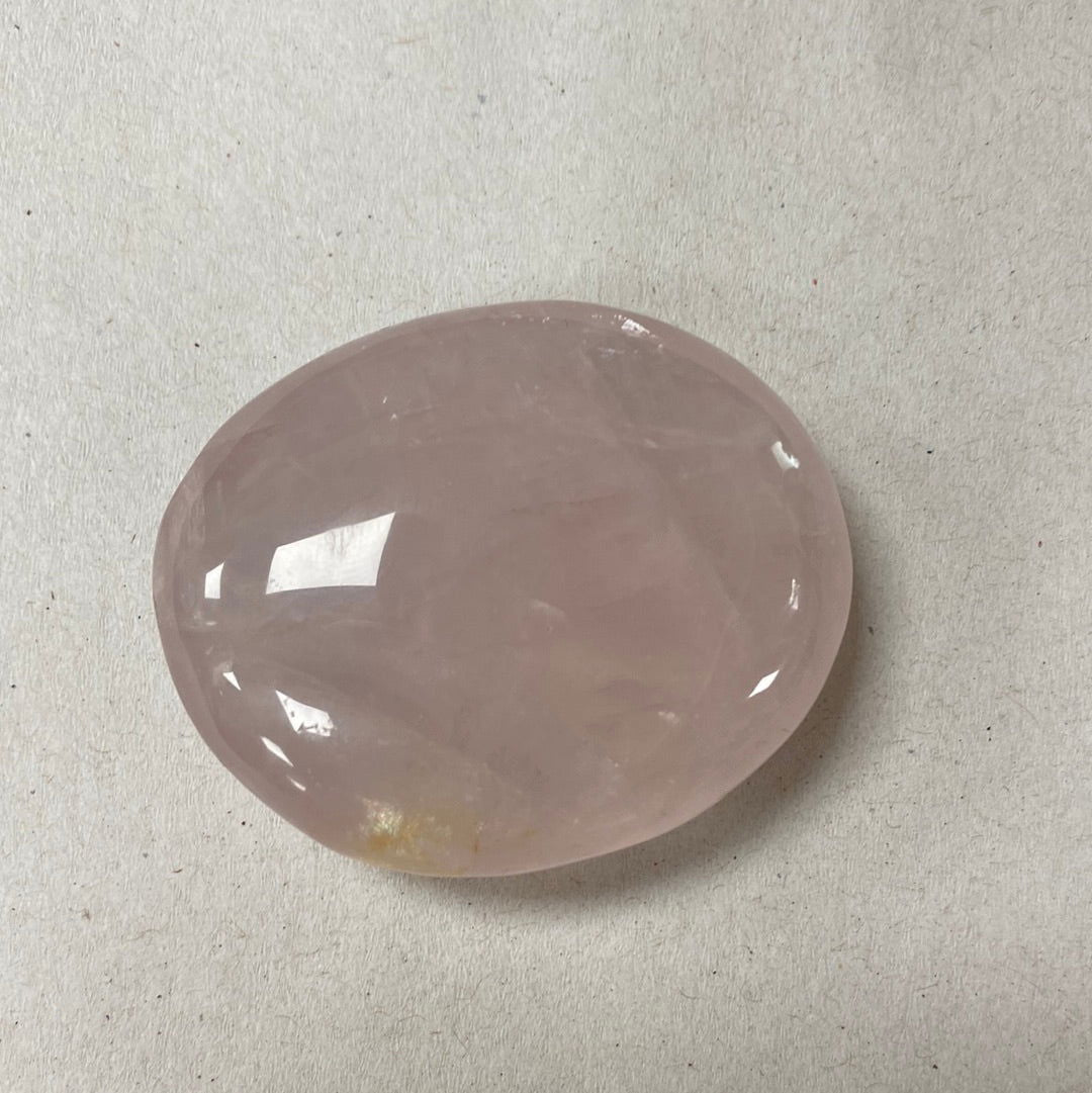 Rose Quartz Palm Stone -