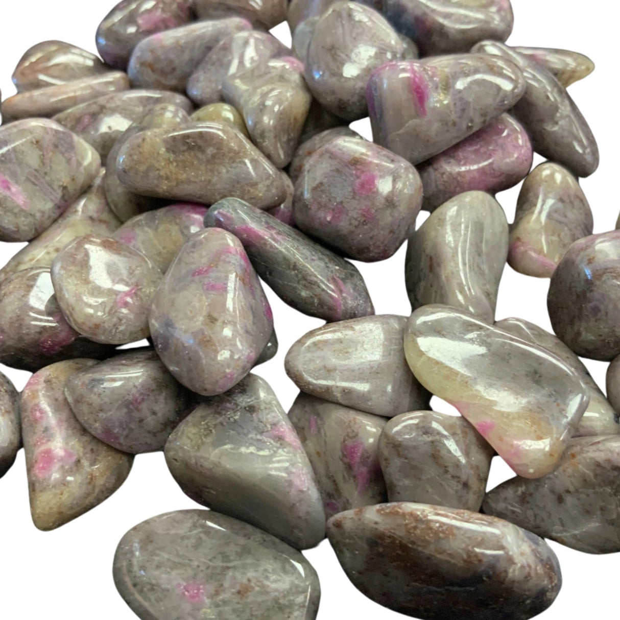 Ruby in Feldspar Tumbled