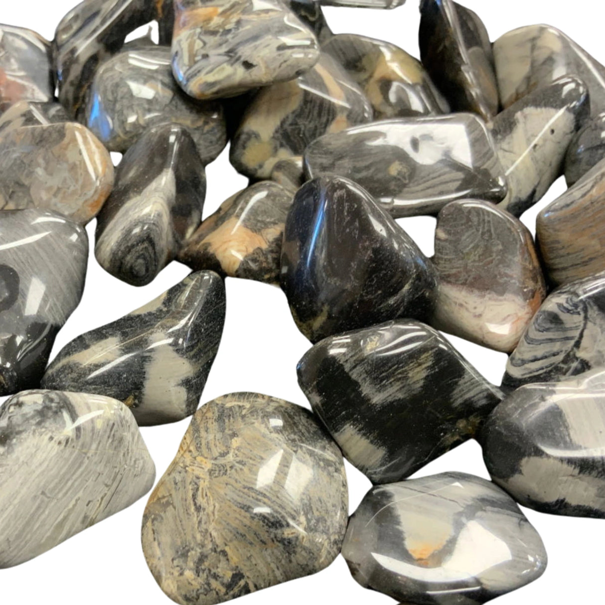 Silver Leaf Jasper Tumbled
