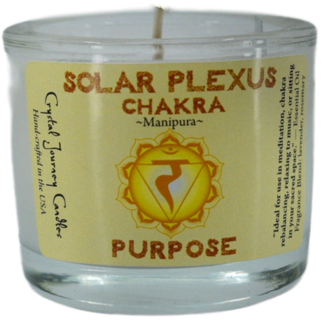 Solar Plexus Chakra Glass Votive Soy Candle - Solar Plexus Chakra Glass Votive Soy Candle.