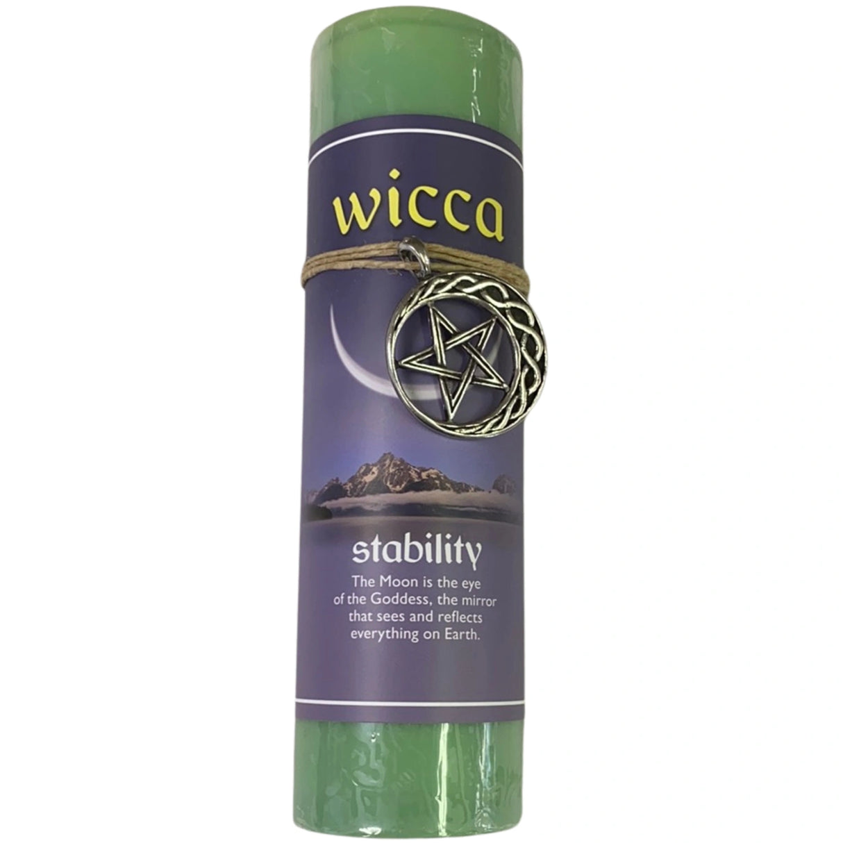 Green candle with "WICCA" and "STABILITY" labels.