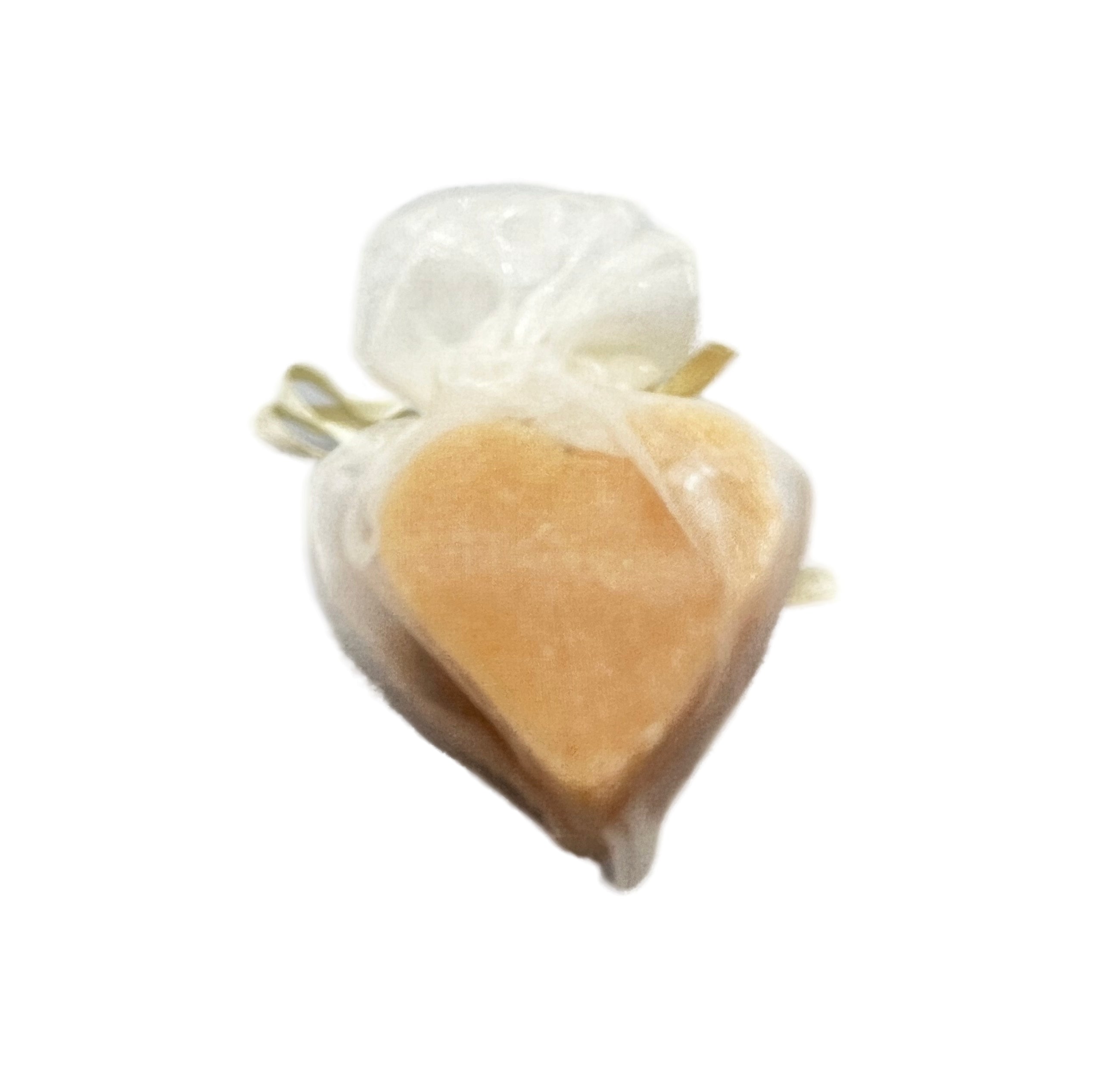 hello Heart shaped soap in white  bag tiny soap jasmin
