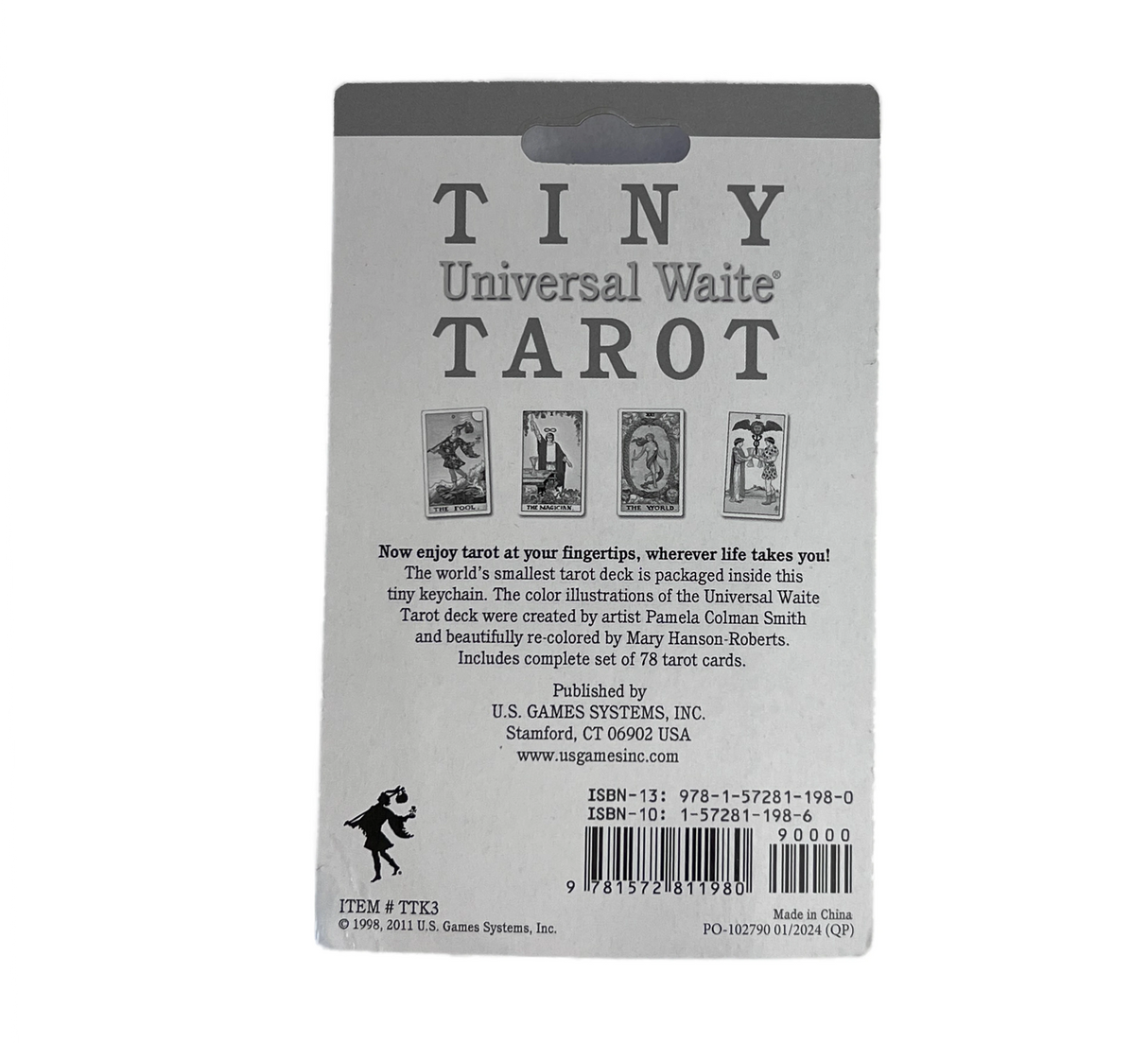 Tiny Universal Waite Tarot Keychain - #original_alt_text#