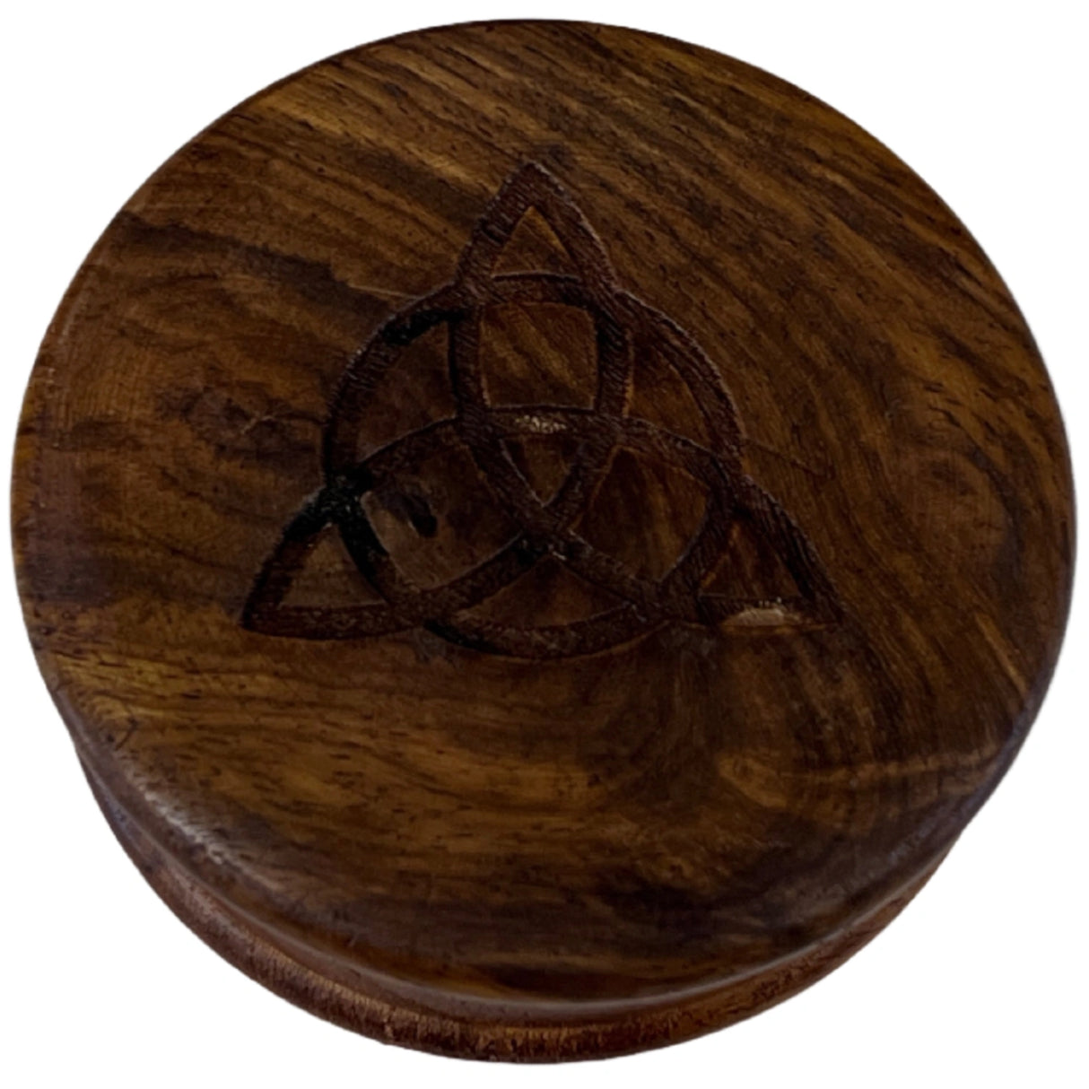 Triquetra Carved Wooden Herb Grinder
