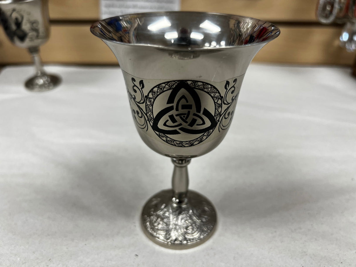 Triquetra Silver Chalice -