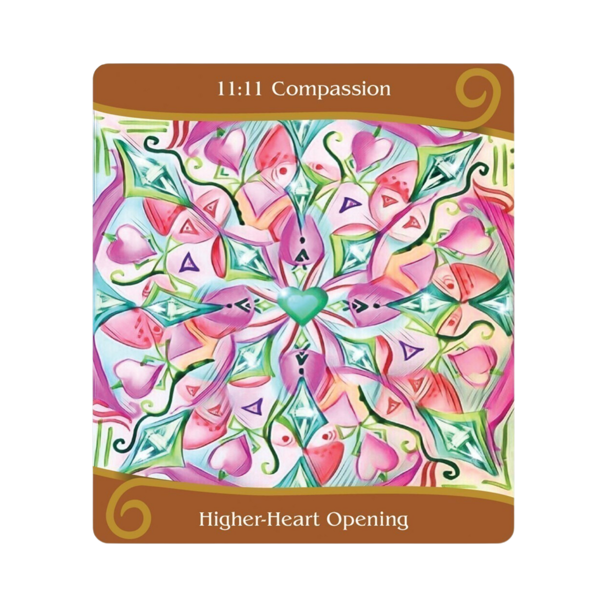 Twin Flame Ascension Oracle - Twin Flame Ascension Oracle Card 11:11 Compassion - Higher-Heart Opening
