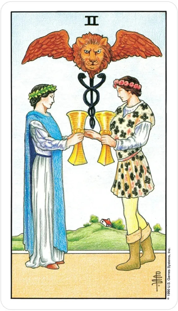 Universal Waite Tarot - 2 of Cups