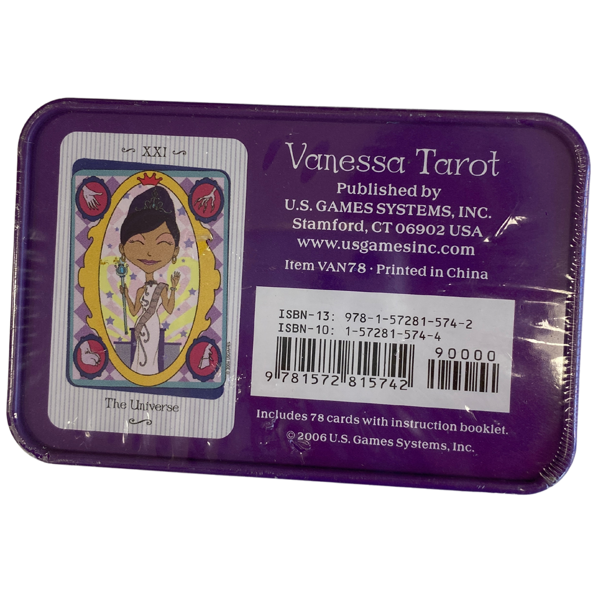 Vanessa Tarot - Vanessa Tarot deck back cover