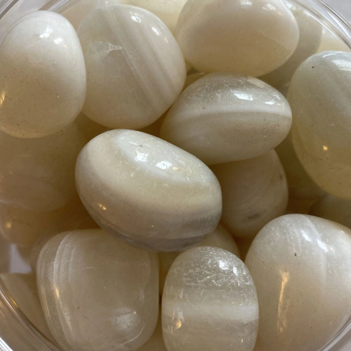 White Banded Agate Tumbled