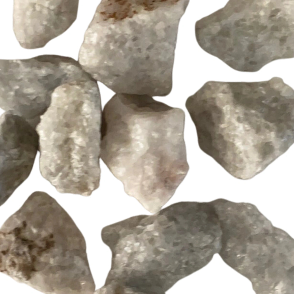White Calcite Raw lg Tumbled