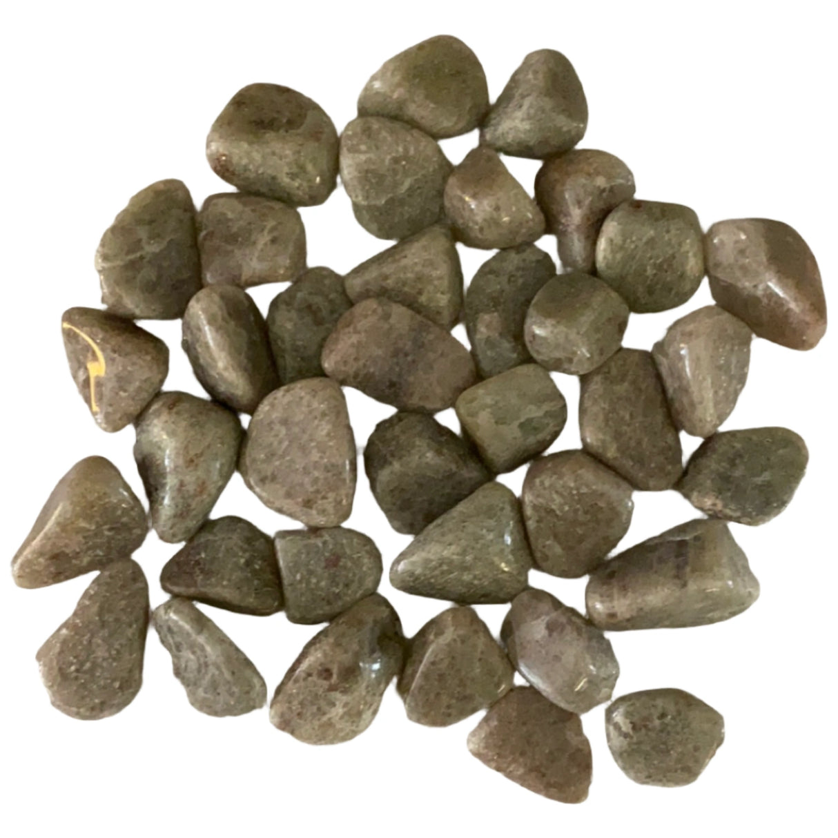 White Aventurine Tumbled - off white colored tumblesd stones white aventurine