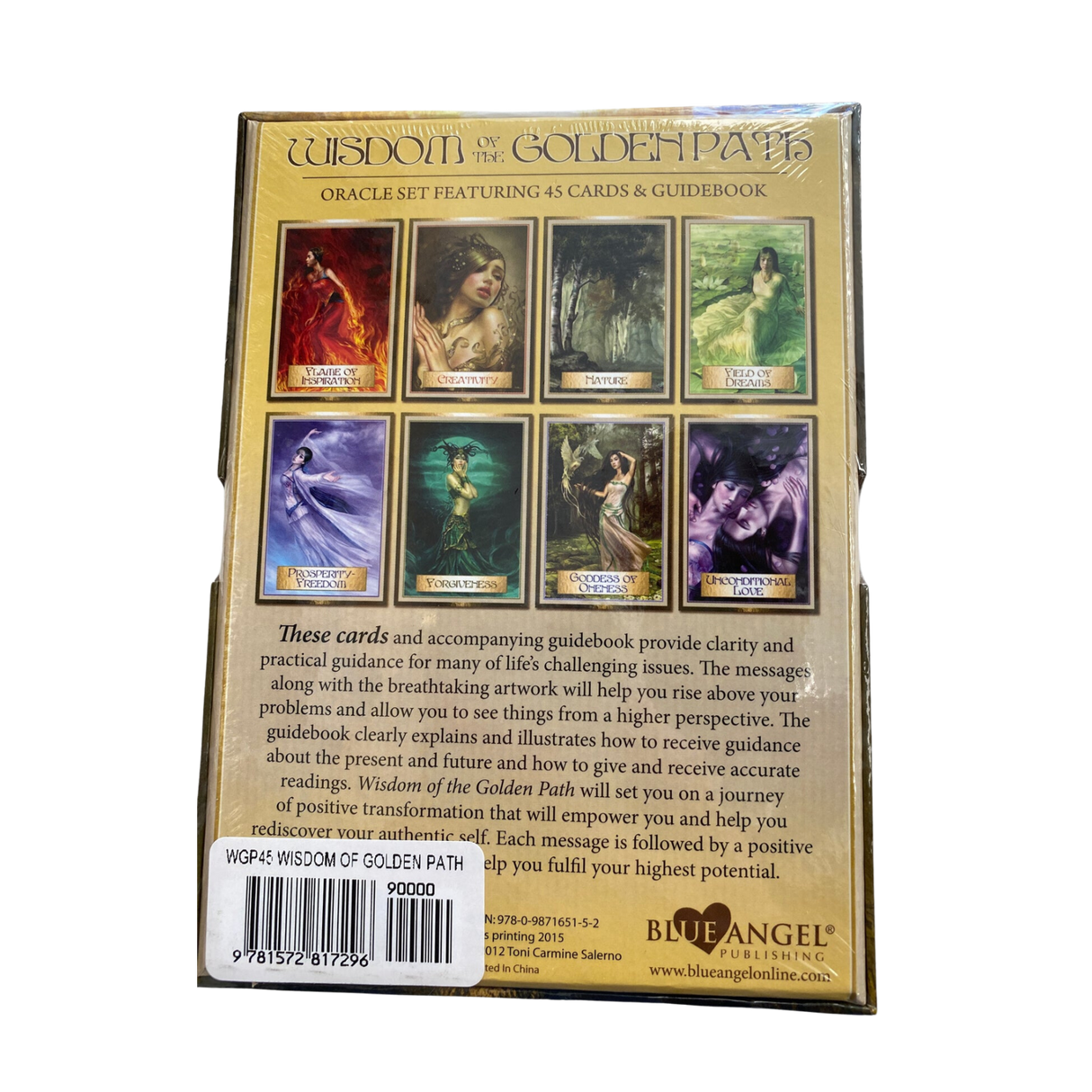 Wisdom of the Golden Path Oracle Deck - Wisdom of the Golden Path Oracle Deck back cover