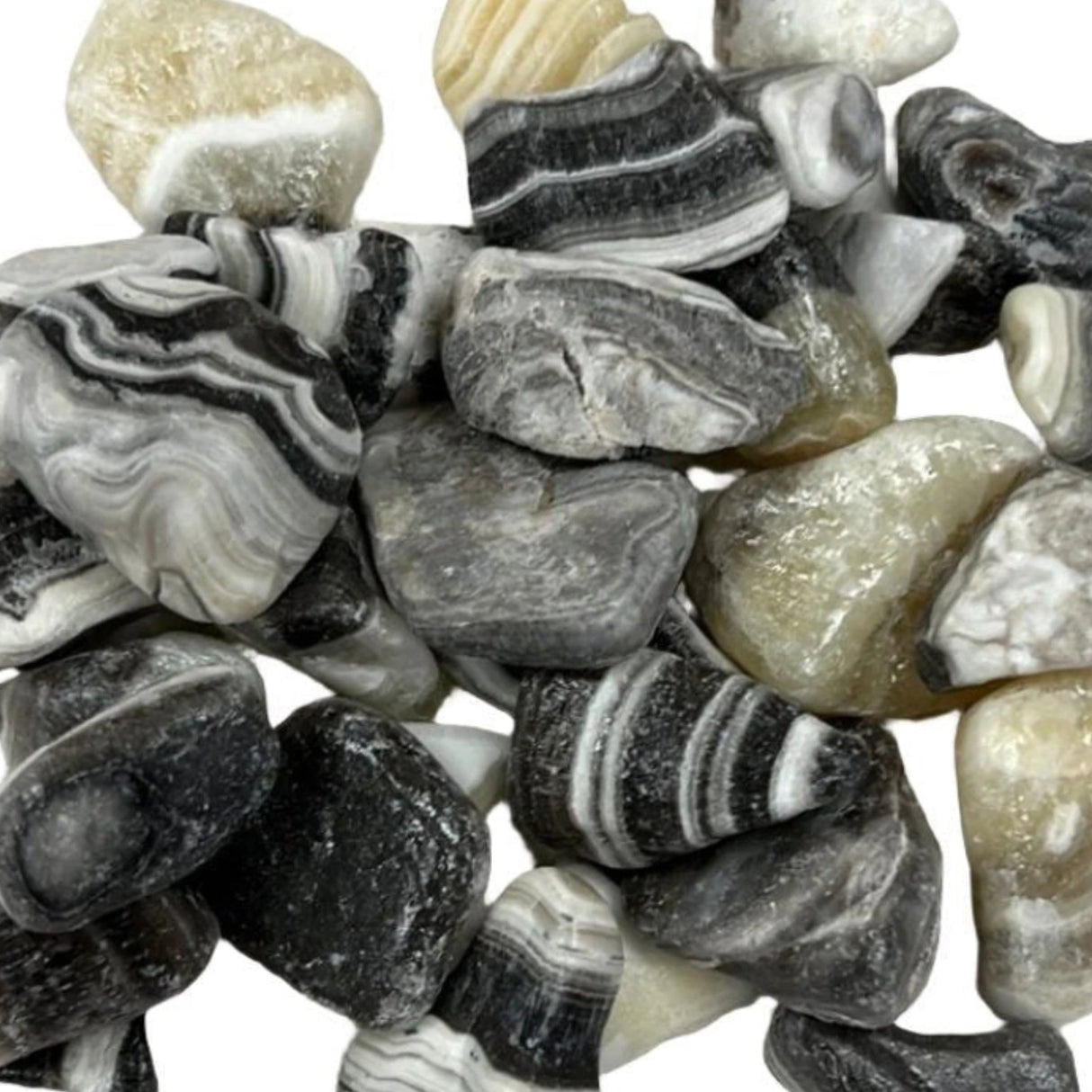 Zebra Calcite Tumbled