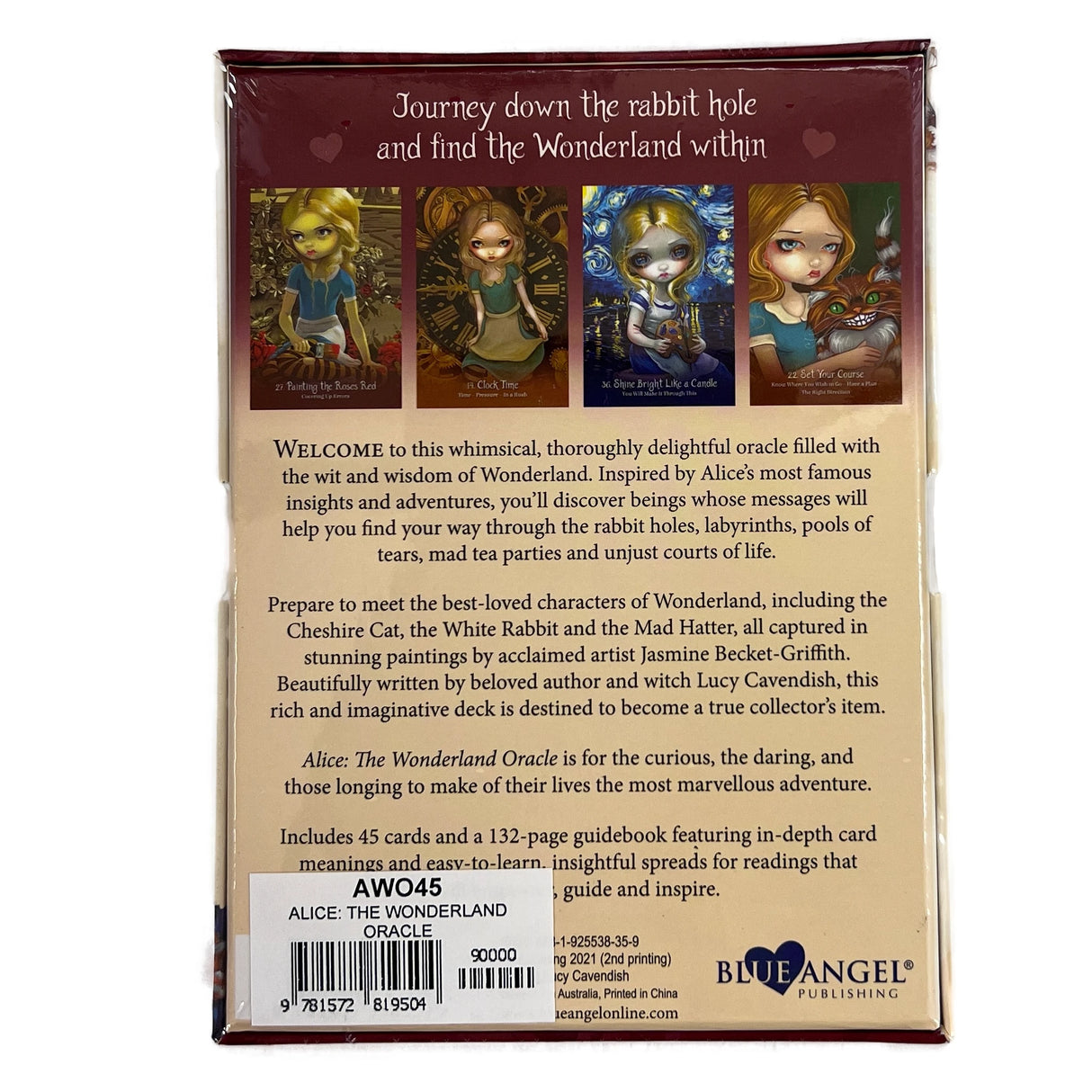 Alice The Wonderland Oracle - Back Cover