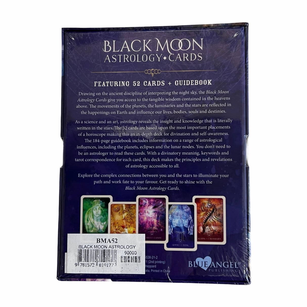 Black Moon Astrology Oracle Cards - Back Cover