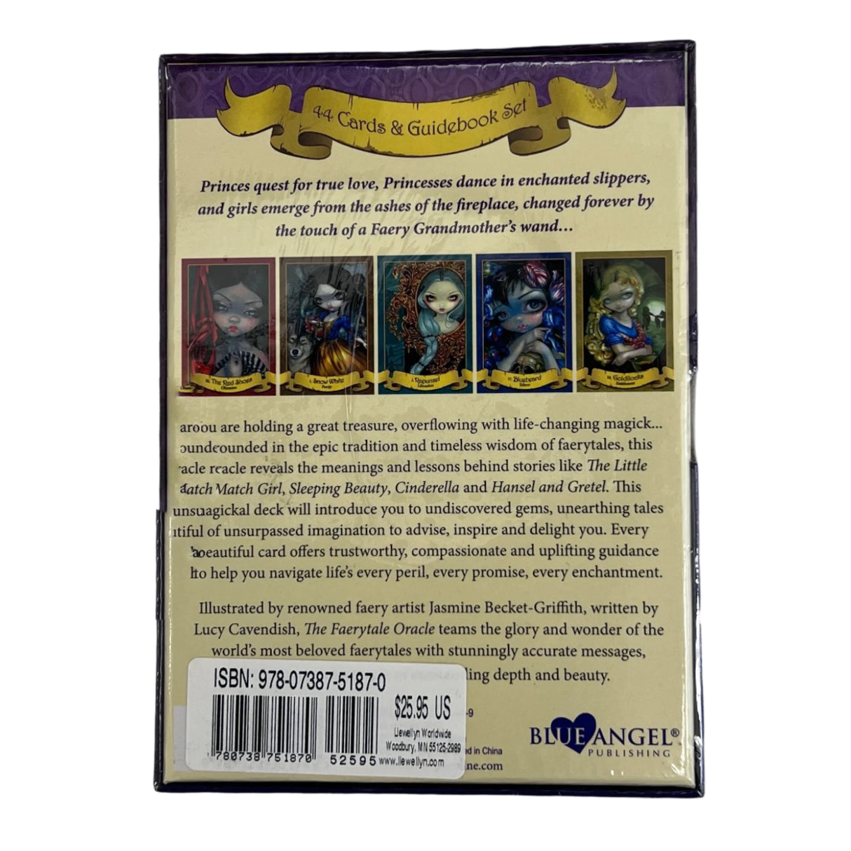 faery oracle back of bo tan colored with writing