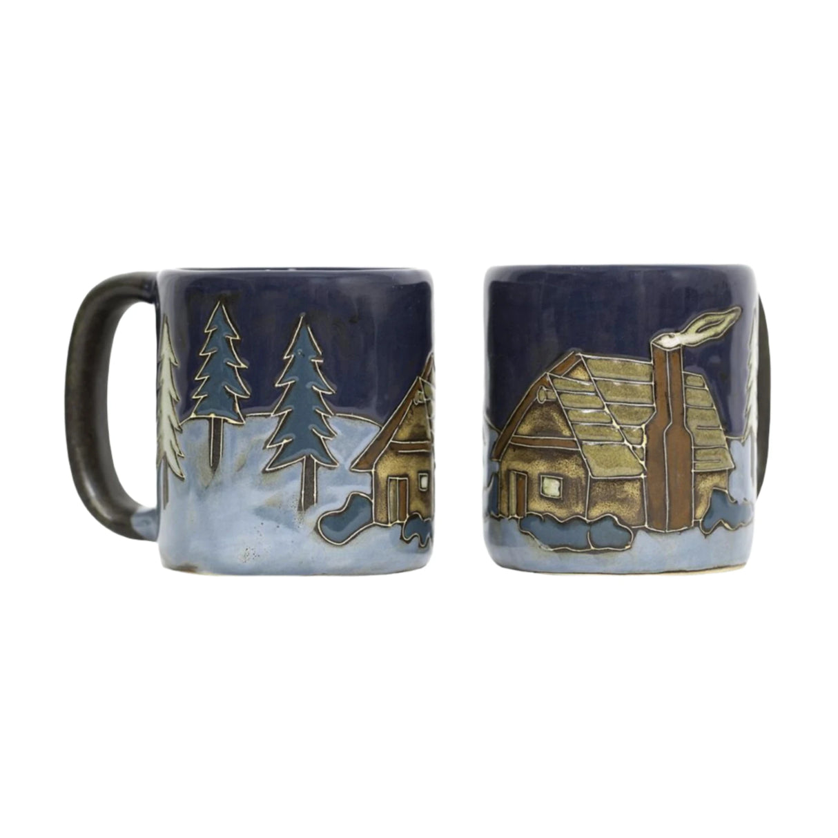 maramug cabin blue much with images of trees and a camp