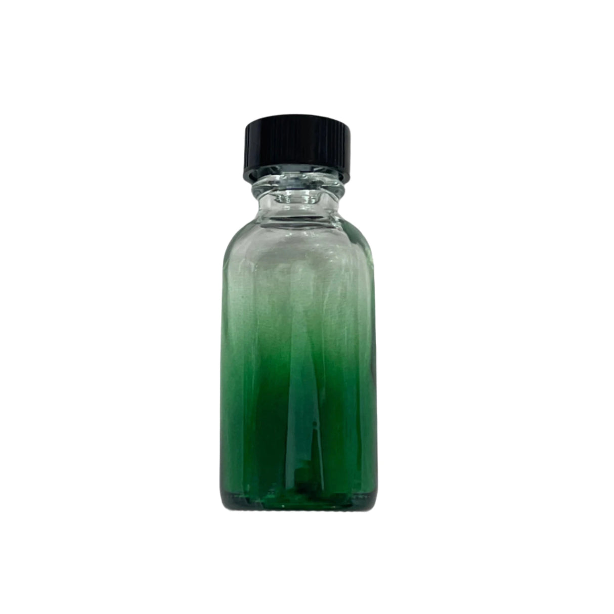 small bottle gradient green with plastic cap