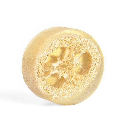 White Ginger and Amber Exfoliating Loofah Soap