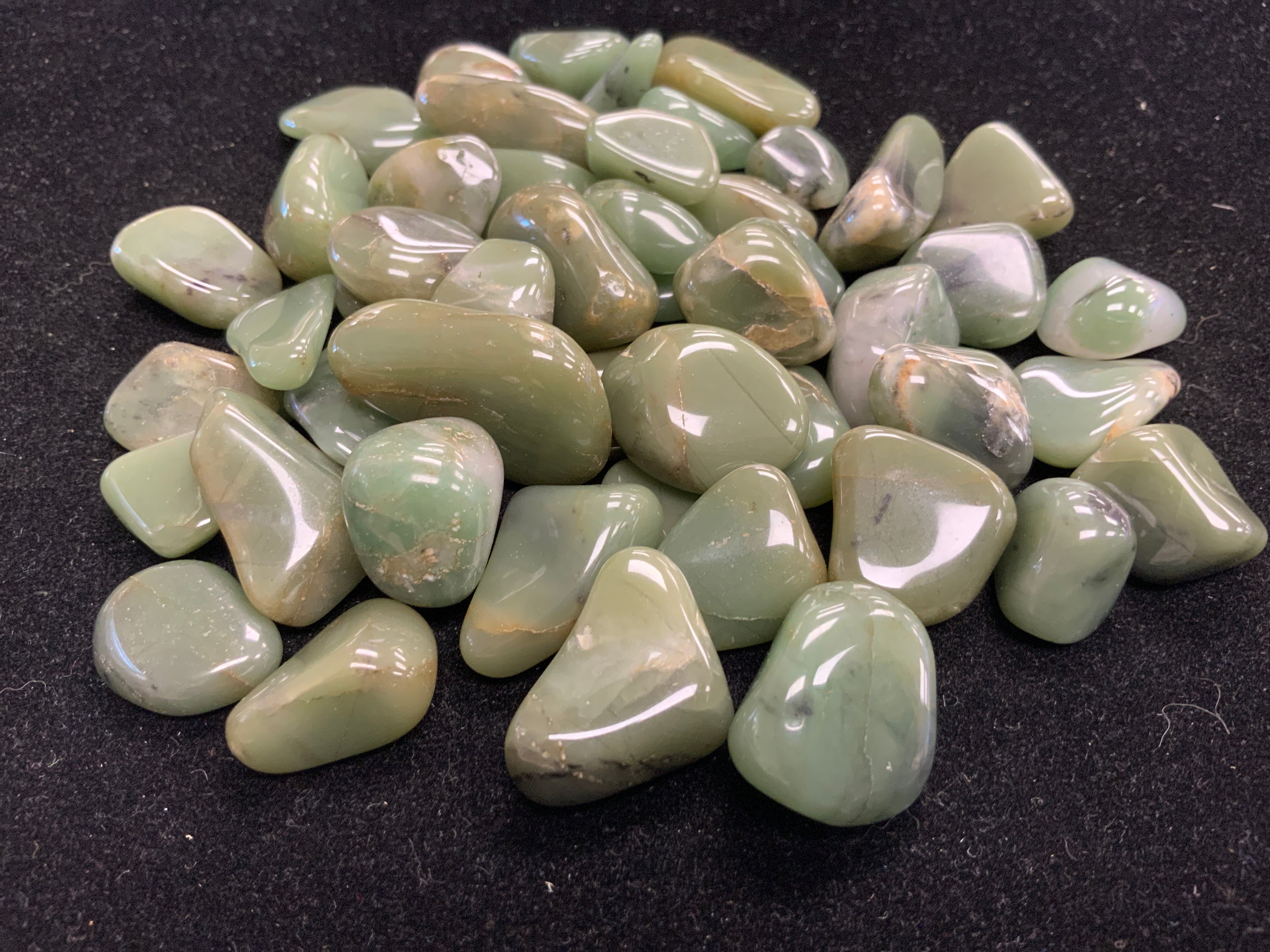 Green Chalcedony Tumbled