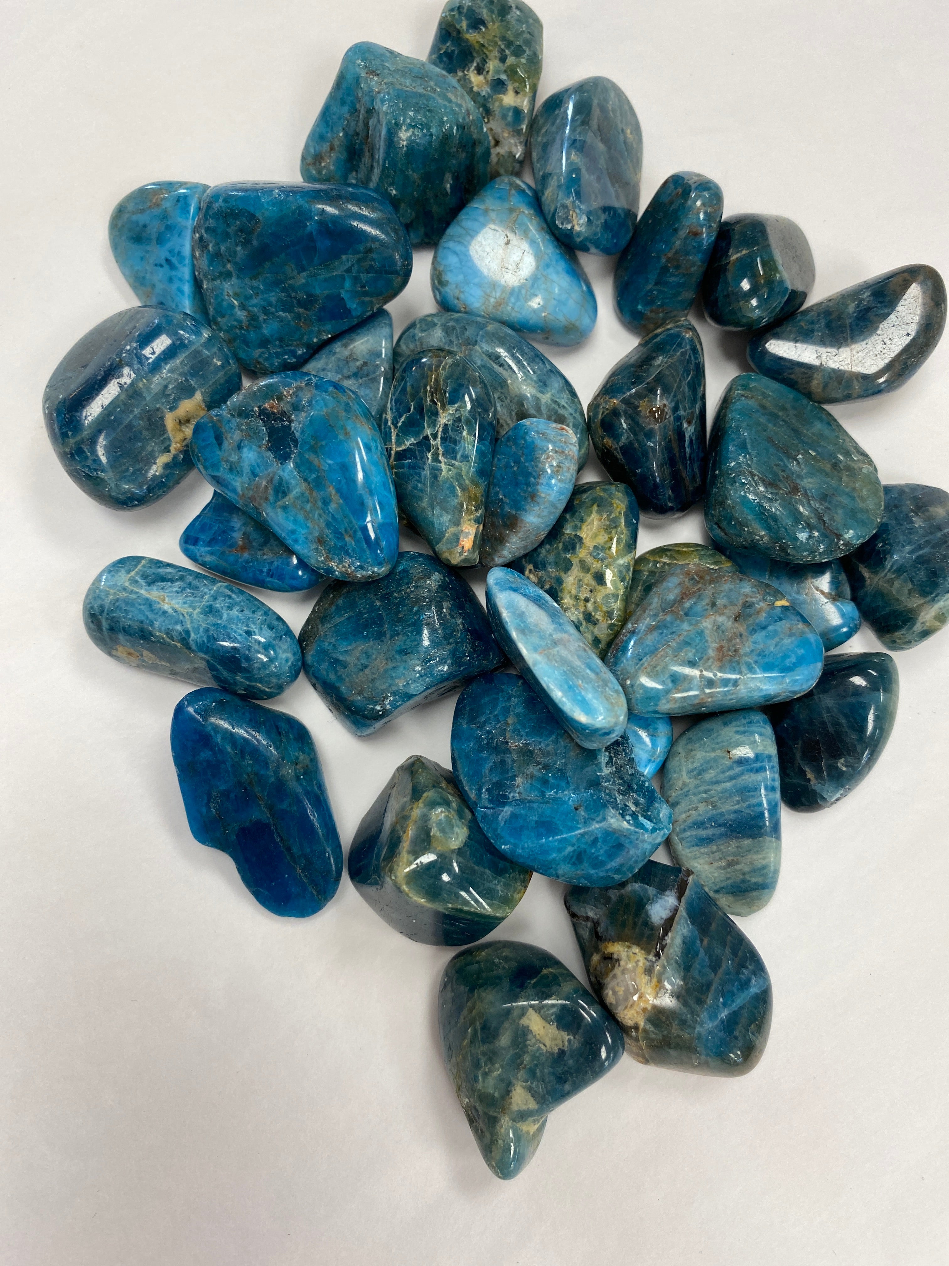 Blue Apatite Tumbled
