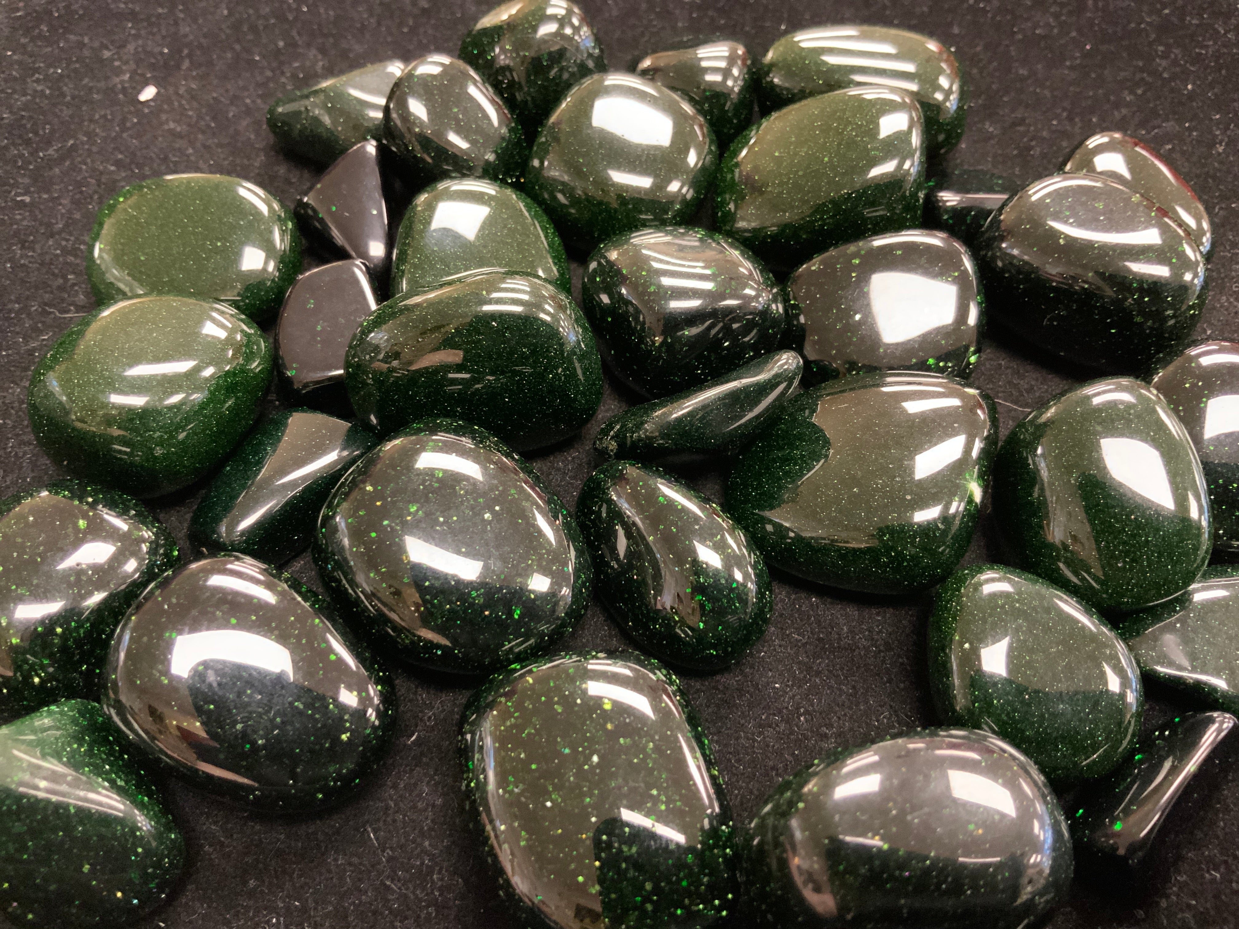 Green Goldstone Tumbled
