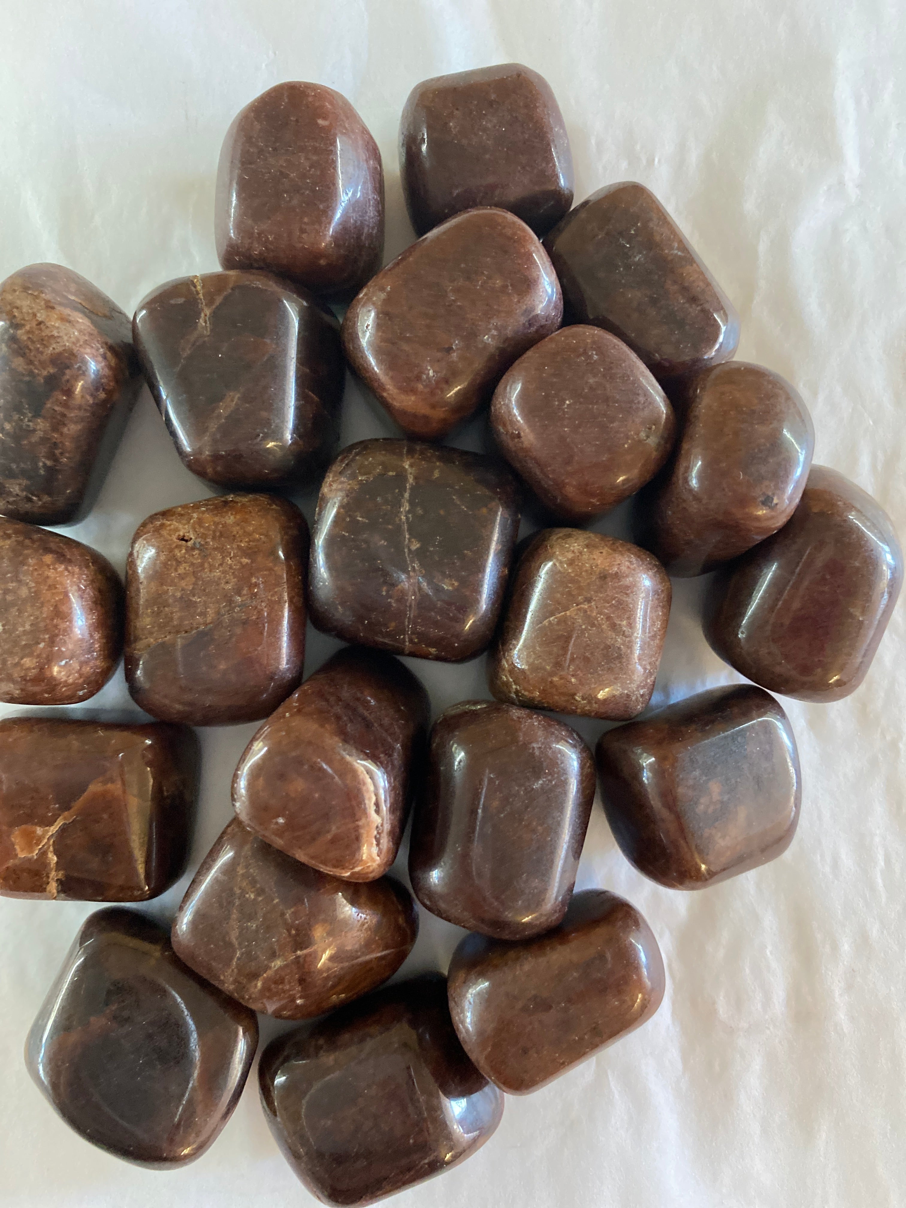 Hessonite Garnet Tumbled