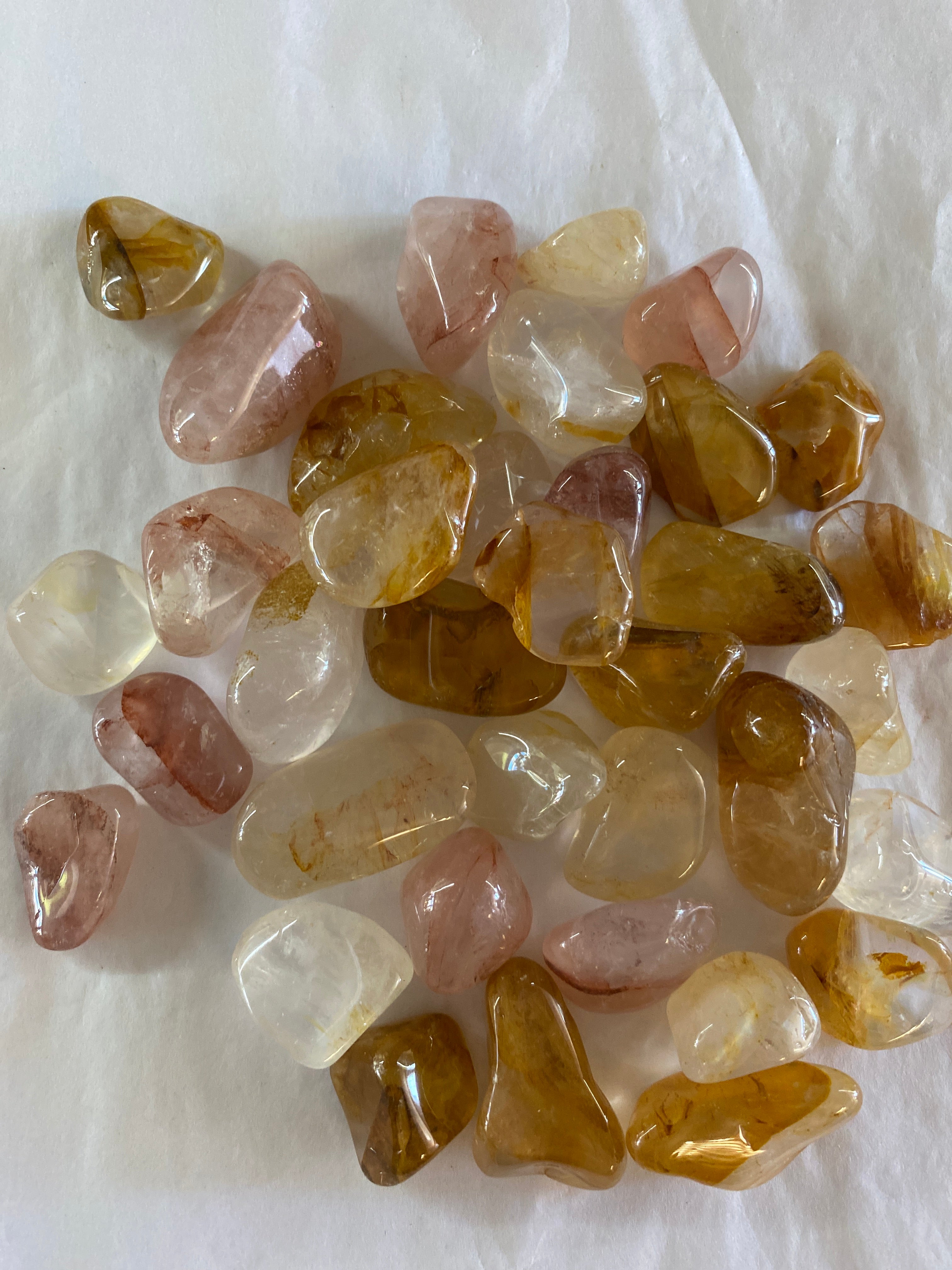 Hematoid Quartz Tumbled