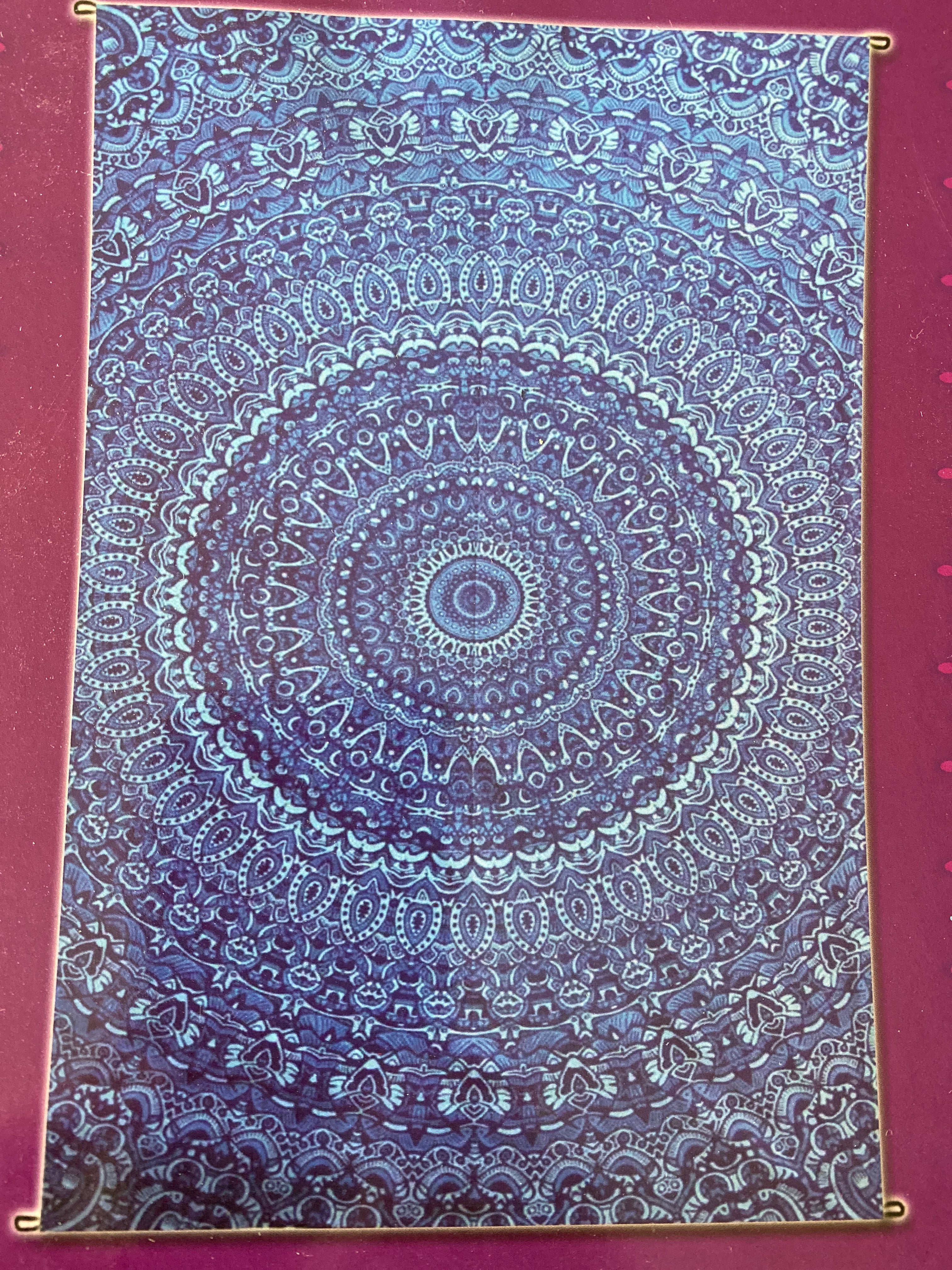 Hamsa Hand Blue Tapestry