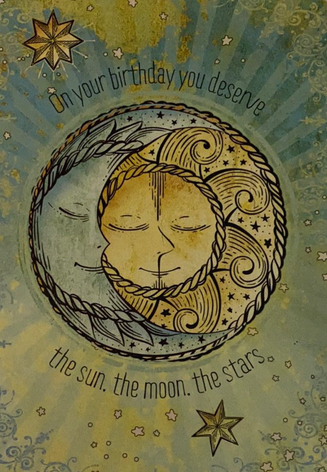 Sun Moon and Stars Greeting Cards – Merkaba Sol