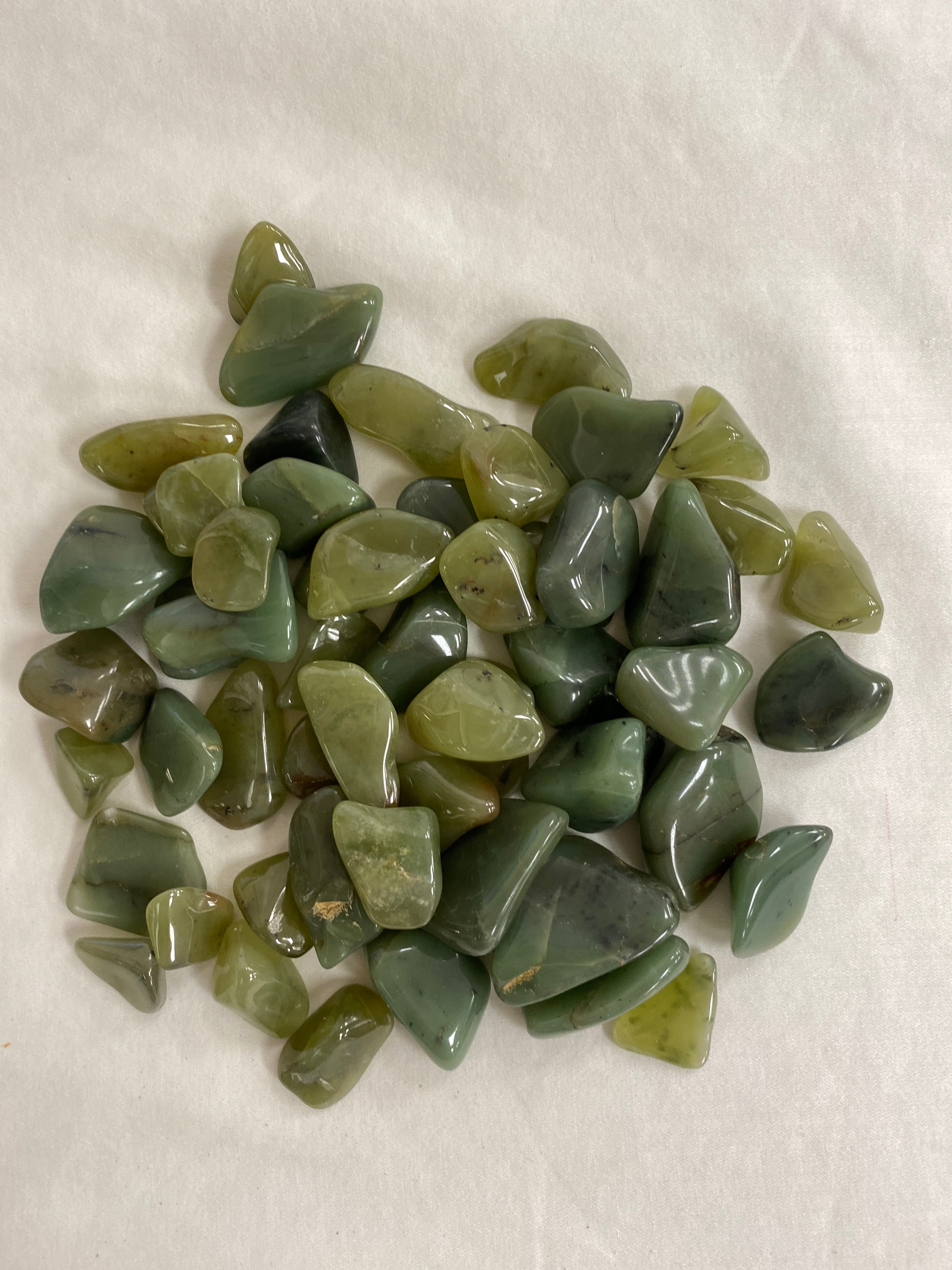 Green Chert Tumbled